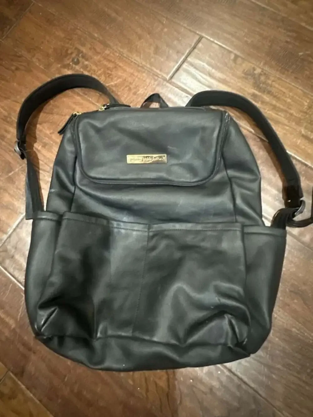 Petunia Pickle Bottom Method Backpack in Black Matte Leatherette